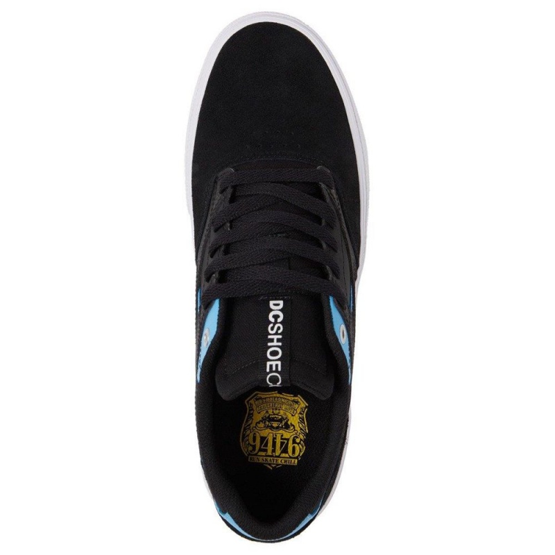 DC Kalis Vulc Skateschuhe Herren Schwarz Blau | VCOT-81542