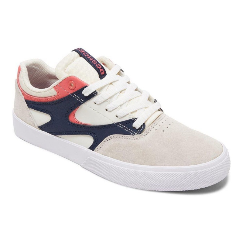 DC Kalis Vulc Skateschuhe Herren Weiß Navy | CPDY-13852