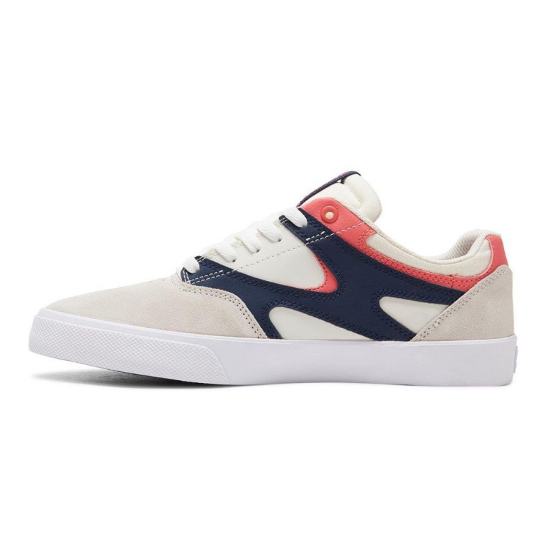 DC Kalis Vulc Skateschuhe Herren Weiß Navy | CPDY-13852