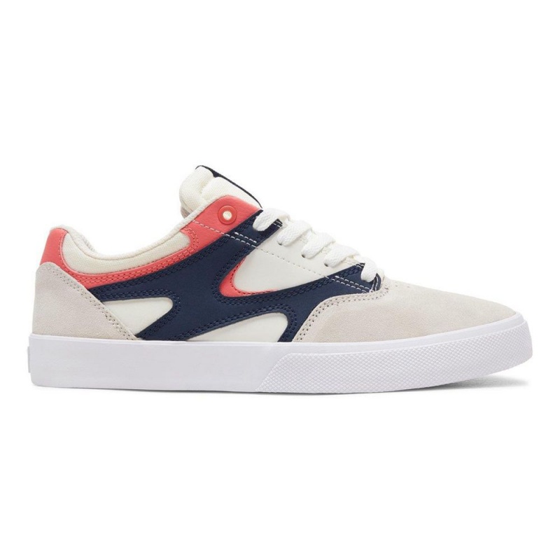 DC Kalis Vulc Skateschuhe Herren Weiß Navy | CPDY-13852