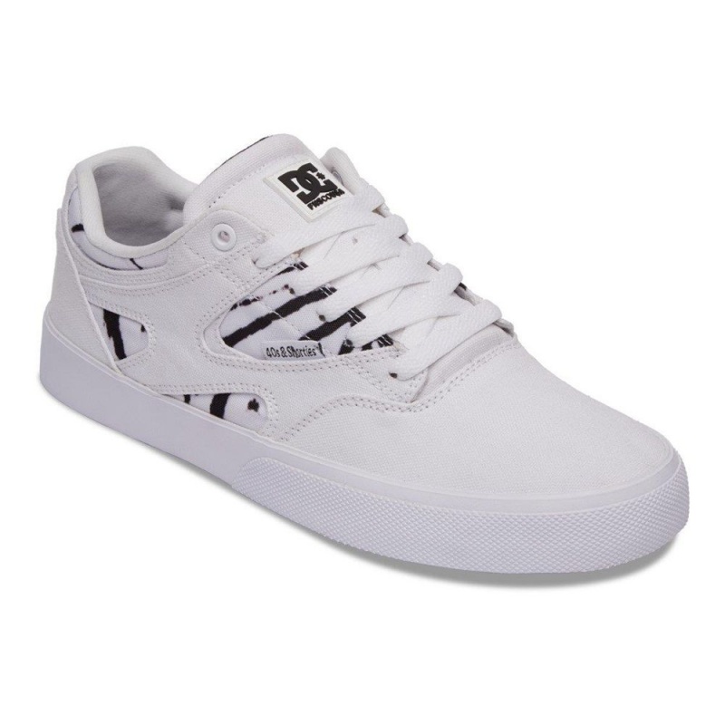 DC Kalis Vulc Skateschuhe Herren Weiß Schwarz | SMFU-71523