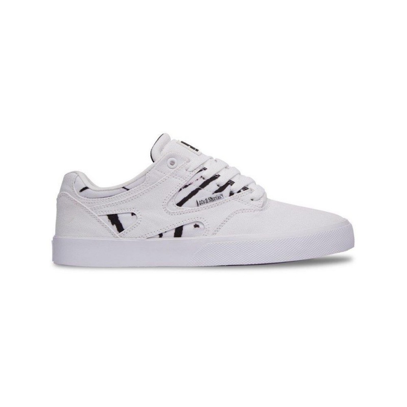 DC Kalis Vulc Skateschuhe Herren Weiß Schwarz | SMFU-71523