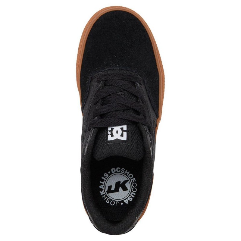 DC Kalis Vulc Skateschuhe Kinder Schwarz Braun | UCDH-94752