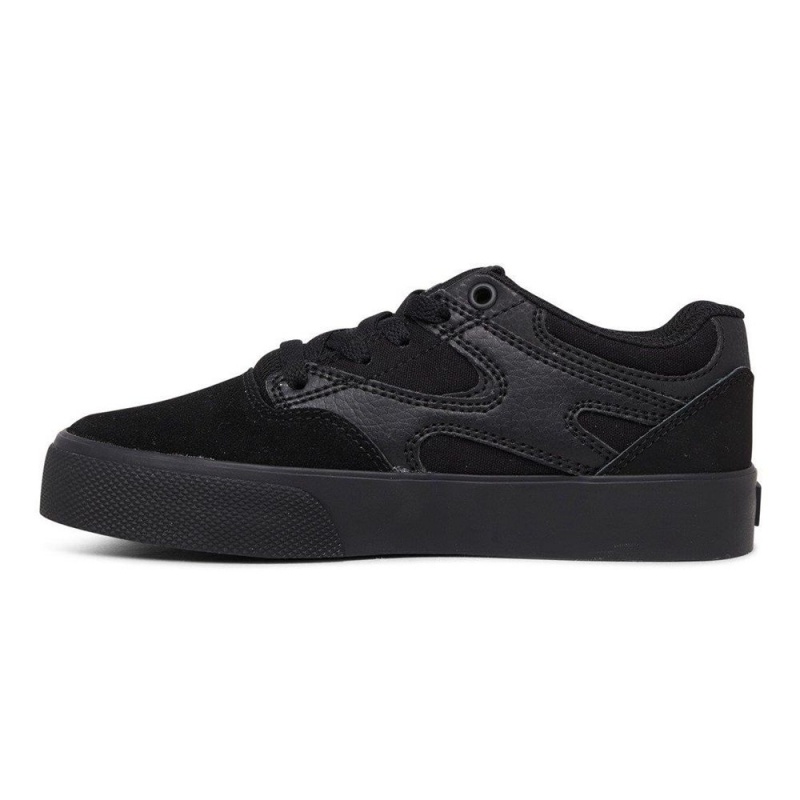 DC Kalis Vulc Skateschuhe Kinder Schwarz | OCJZ-65403