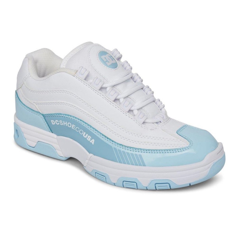 DC Legacy Lite Sportschuhe Damen Weiß Blau | PTJF-78563