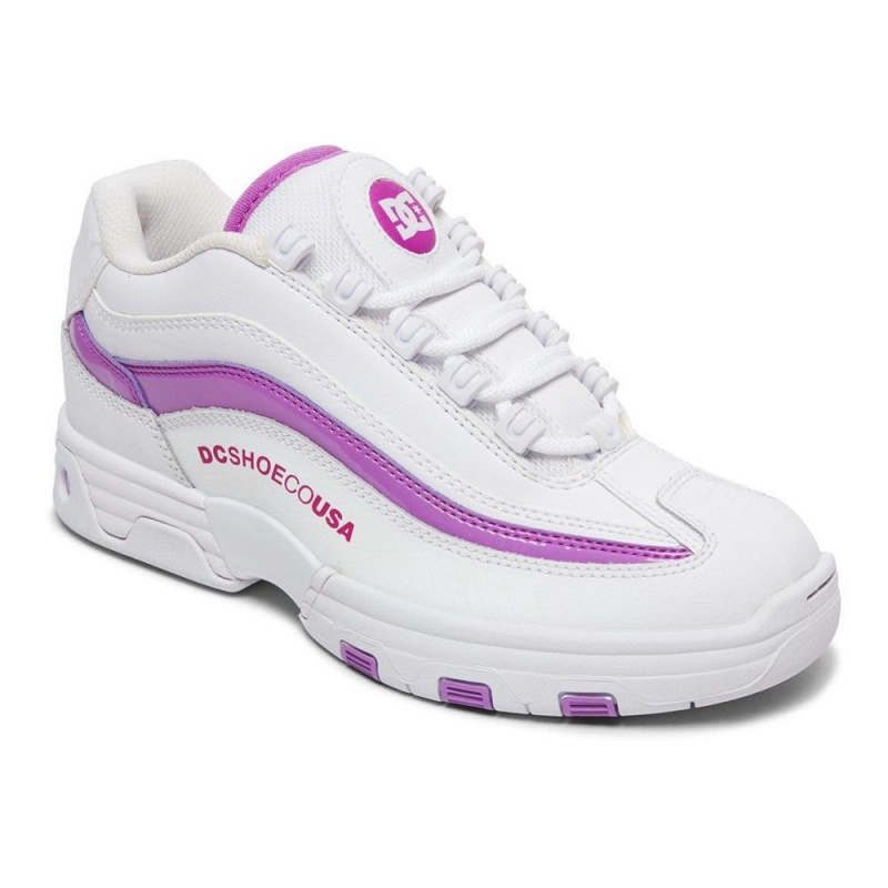 DC Legacy Lite Sportschuhe Damen Weiß Lila | CYMF-43820