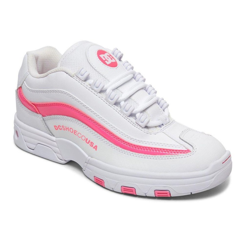 DC Legacy Lite Sportschuhe Damen Weiß Rosa | UKOE-93825