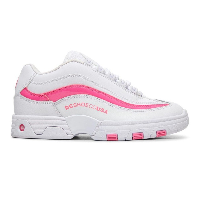 DC Legacy Lite Sportschuhe Damen Weiß Rosa | UKOE-93825