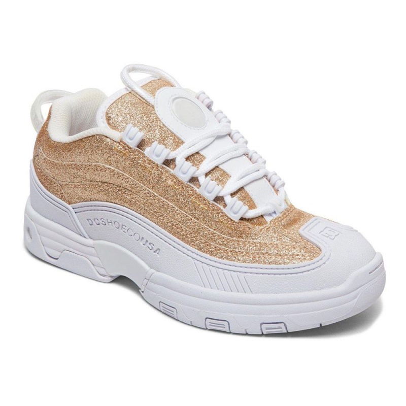 DC Legacy OG Sportschuhe Damen Gold Weiß | CHKX-78410