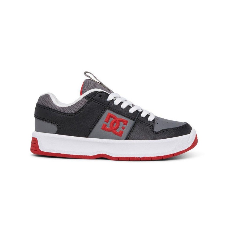 DC Lynx Skateschuhe Kinder Grau Schwarz | OJDK-49150