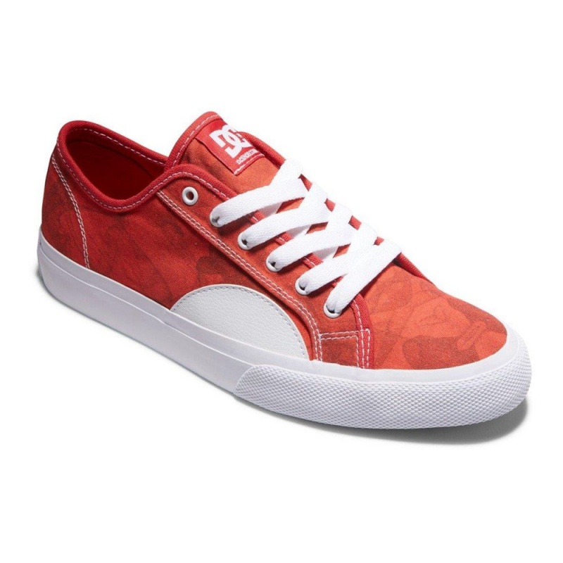 DC Manual Skateschuhe Herren Rot Weiß | REDL-06571