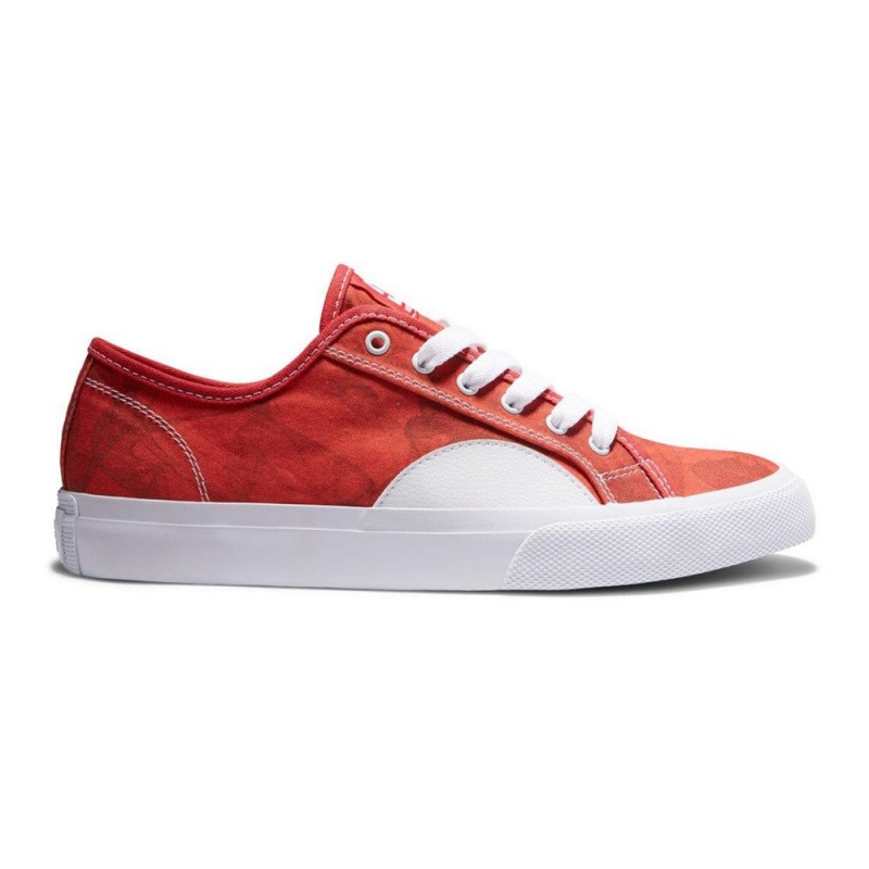 DC Manual Skateschuhe Herren Rot Weiß | REDL-06571