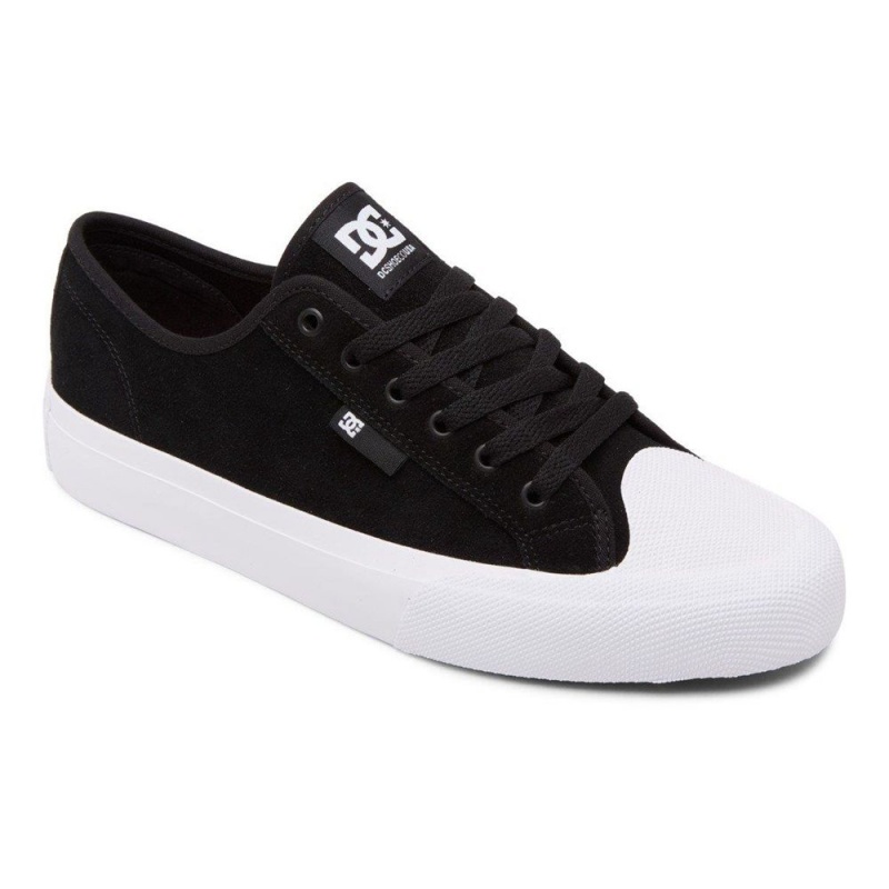 DC Manual Skateschuhe Herren Schwarz Weiß | SDVP-80714