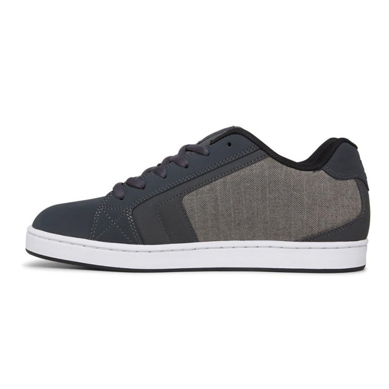 DC Net Skateschuhe Herren Grau Schwarz | YXMZ-92468