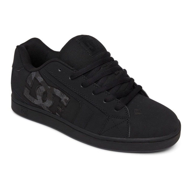 DC Net Skateschuhe Herren Schwarz Grau | XNJW-13057