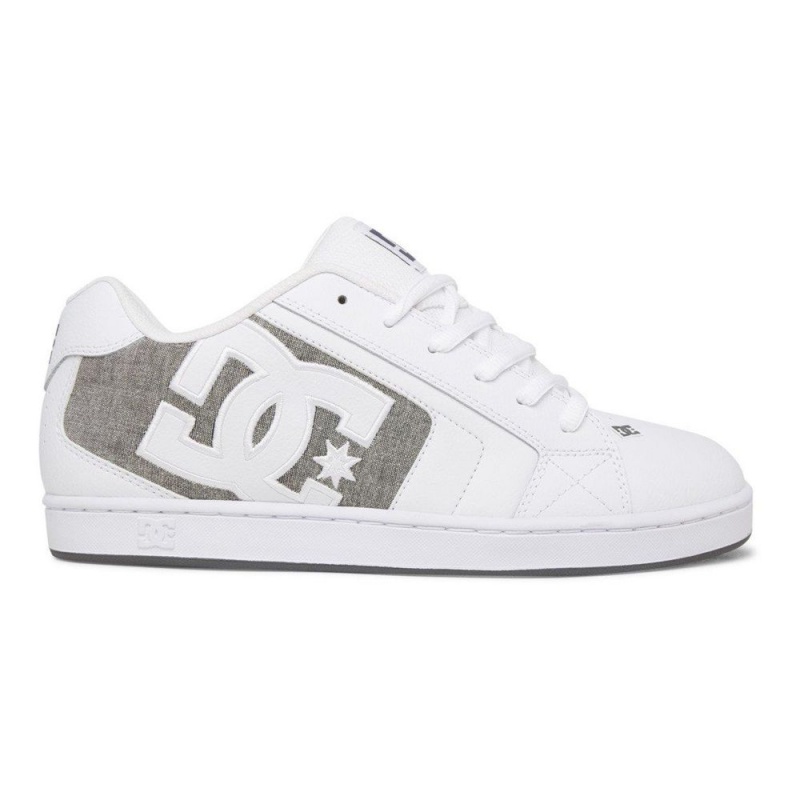 DC Net Skateschuhe Herren Weiß Grau | IXYW-13087