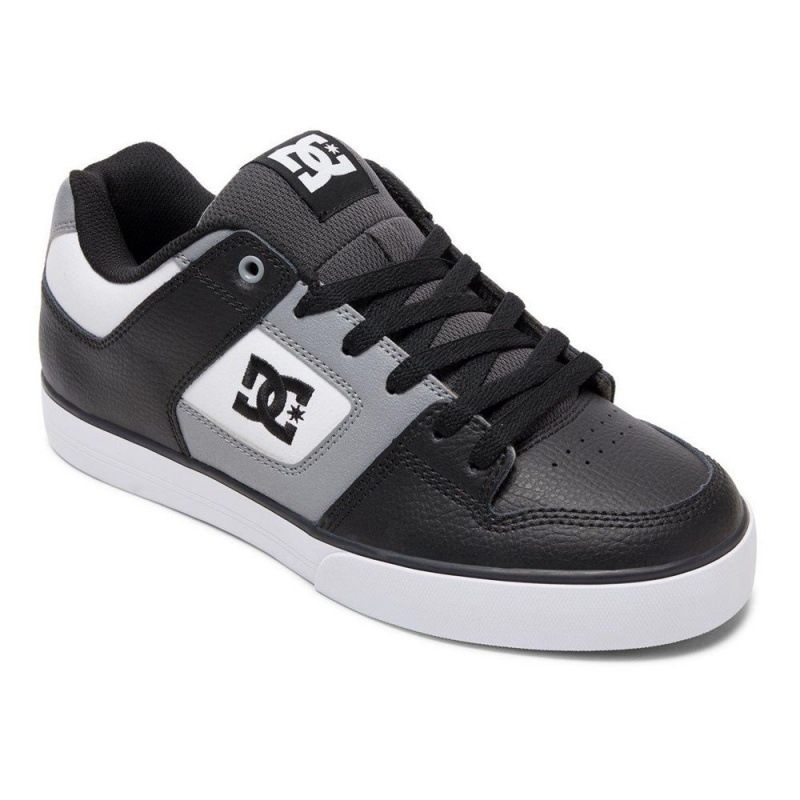 DC Pure Skateschuhe Herren Grau Schwarz | RXEN-81076