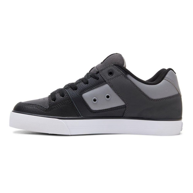 DC Pure Skateschuhe Herren Grau Schwarz | RXEN-81076