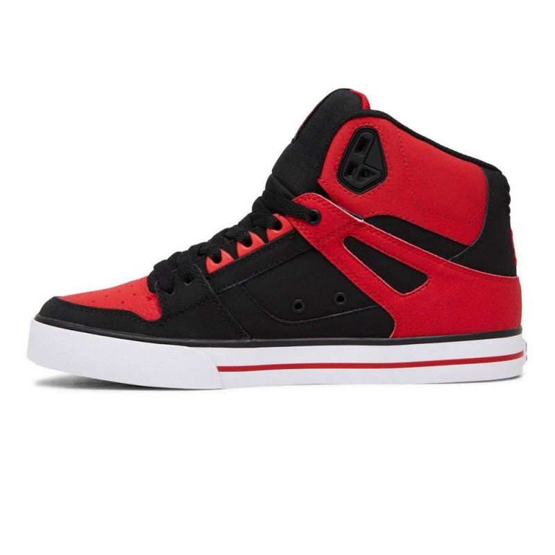 DC Pure Skateschuhe Herren Rot Schwarz | GBCQ-50193