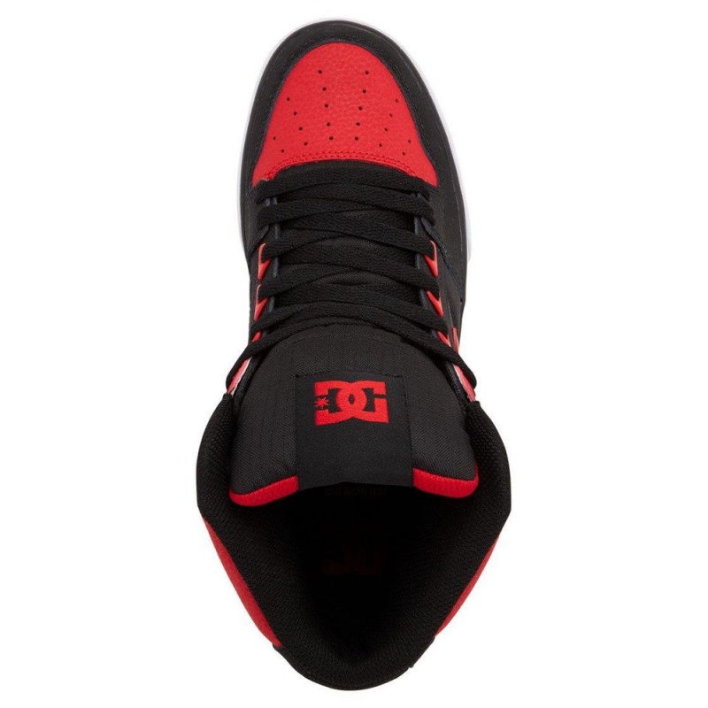 DC Pure Skateschuhe Herren Rot Schwarz | GBCQ-50193