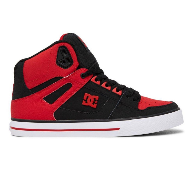 DC Pure Skateschuhe Herren Rot Schwarz | GBCQ-50193