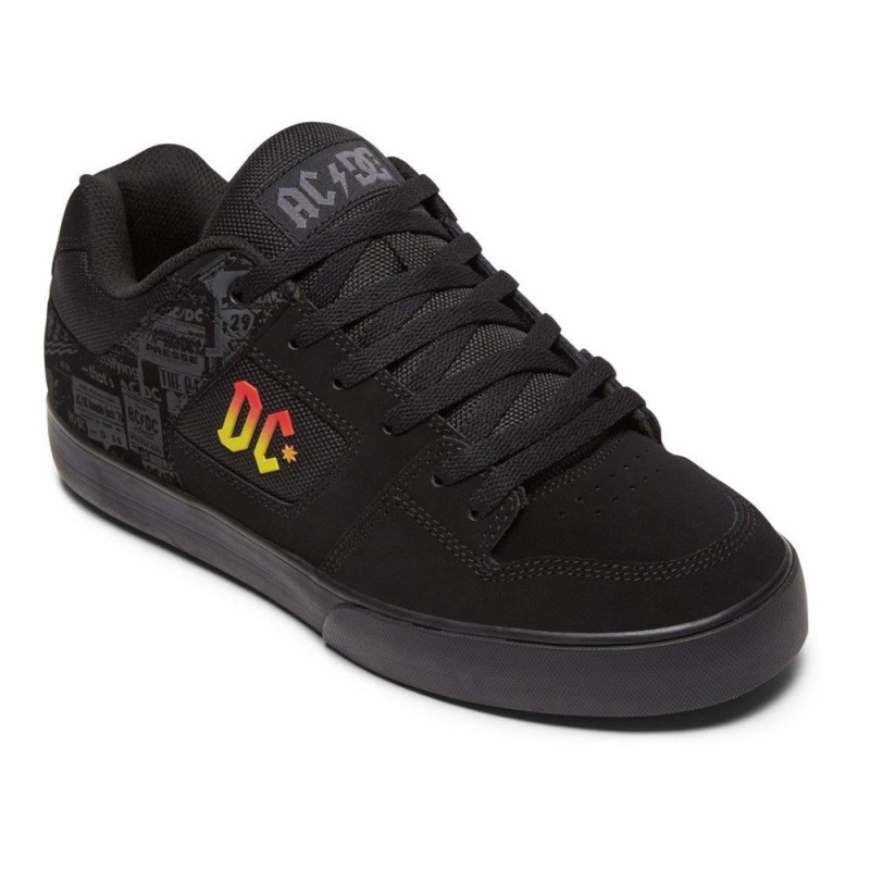 DC Pure Skateschuhe Herren Schwarz Grau | ABMV-53169