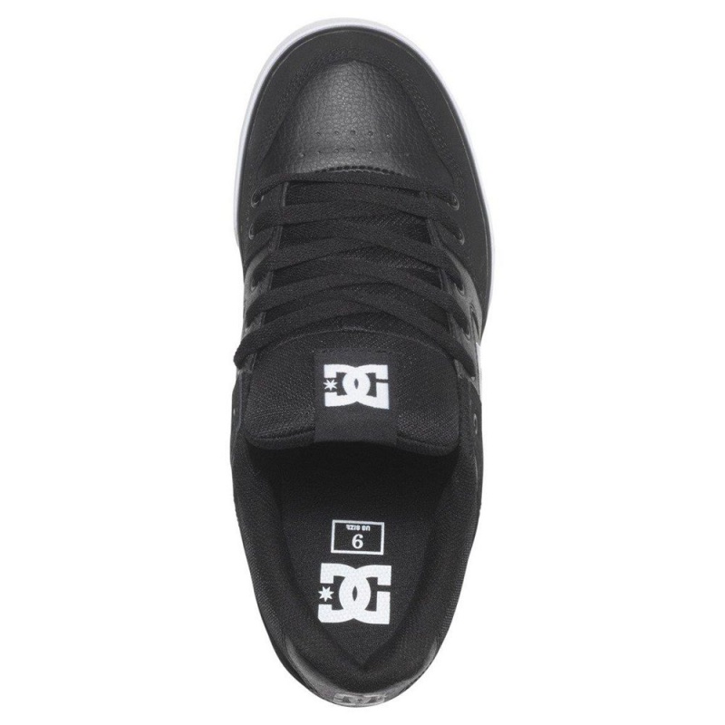 DC Pure Skateschuhe Herren Schwarz Weiß | CHRX-85912