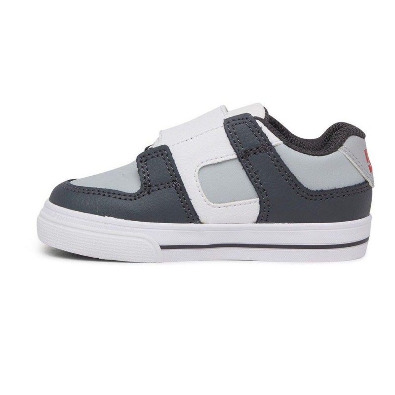 DC Pure Skateschuhe Kinder Grau Schwarz | HEFX-42951