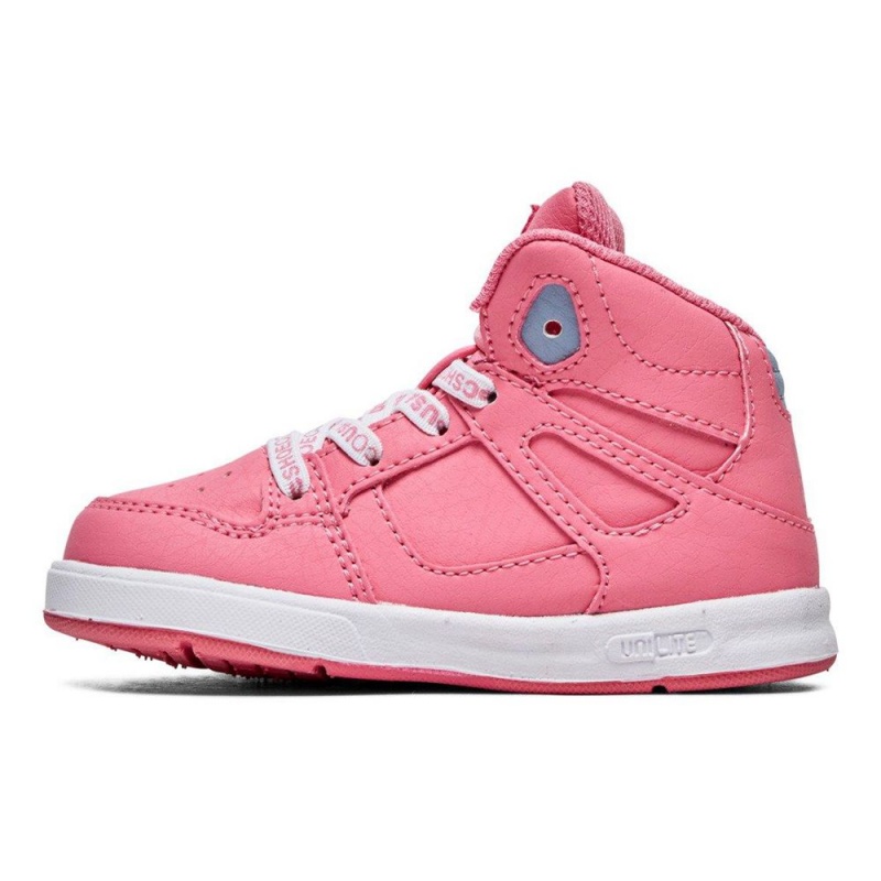 DC Pure Skateschuhe Kinder Rosa Weiß | TODR-35610