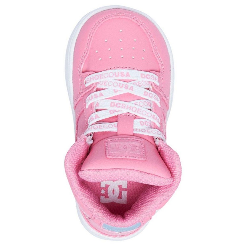 DC Pure Skateschuhe Kinder Rosa Weiß | TODR-35610