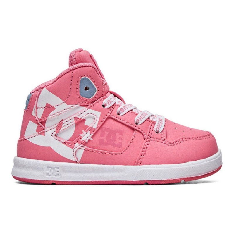 DC Pure Skateschuhe Kinder Rosa Weiß | TODR-35610