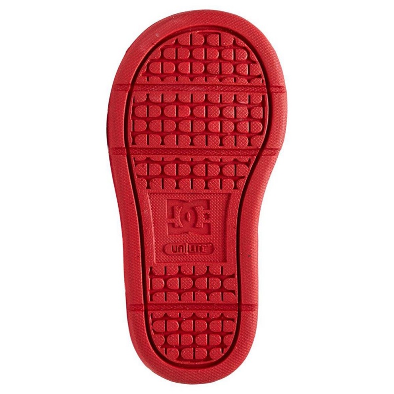 DC Pure Skateschuhe Kinder Rot Weiß | BYAV-32174