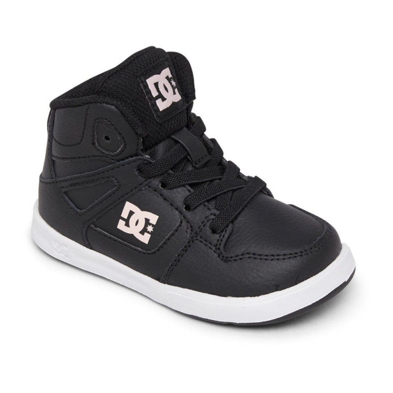 DC Pure Skateschuhe Kinder Schwarz Rosa | IYVD-39016