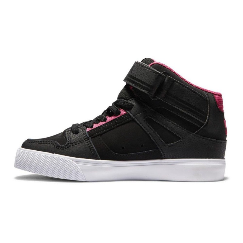 DC Pure Skateschuhe Kinder Schwarz Rosa | DAPV-65487