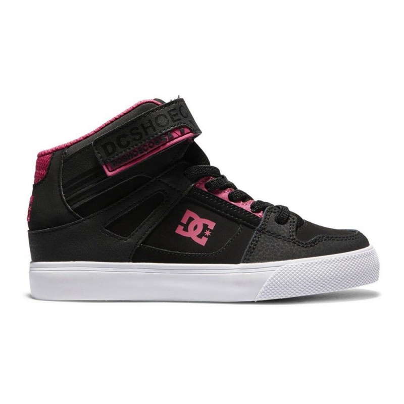 DC Pure Skateschuhe Kinder Schwarz Rosa | DAPV-65487