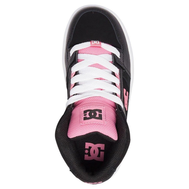 DC Pure Skateschuhe Kinder Schwarz Rosa | HGSP-48910