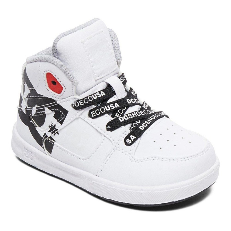 DC Pure Skateschuhe Kinder Weiß Schwarz | OKGH-43185