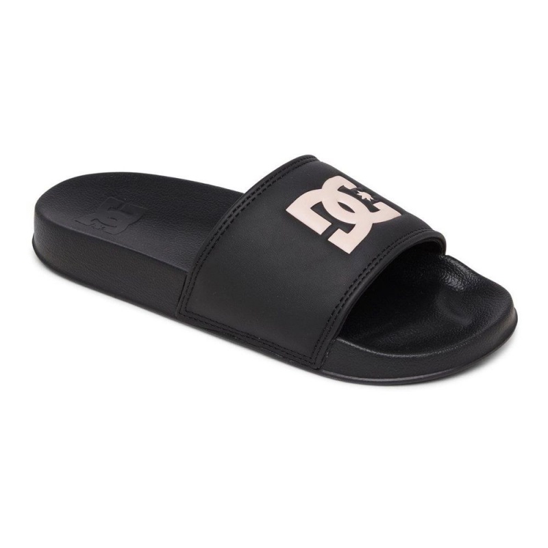 DC Slides Sandalen Damen Schwarz Rosa | ZGHY-78231