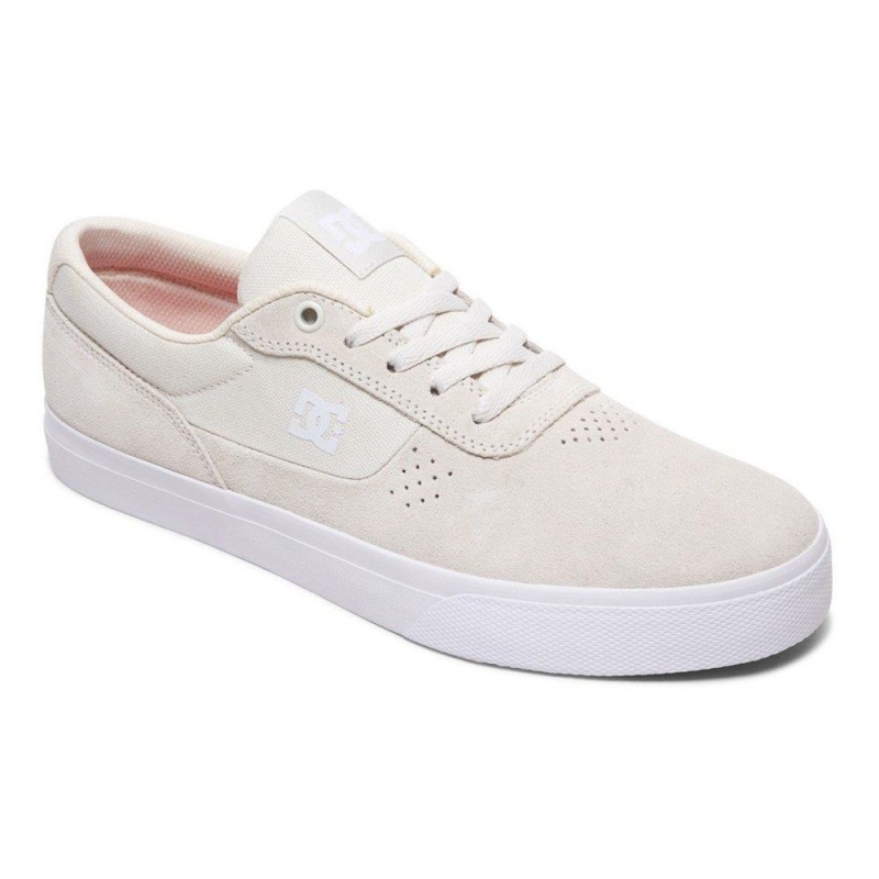 DC Switch Skateschuhe Herren Grau Weiß | WXTI-28735