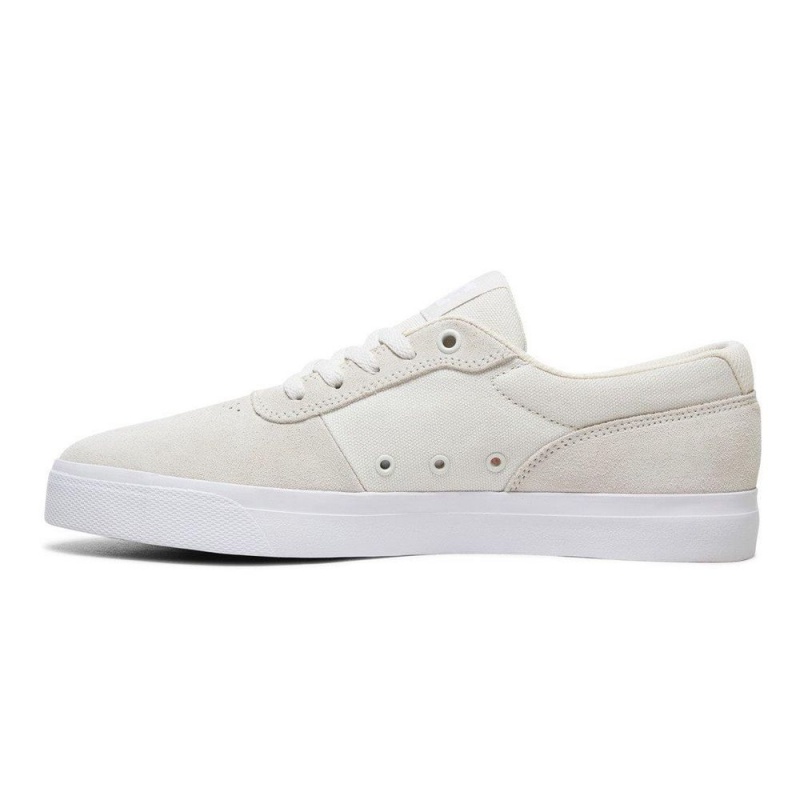 DC Switch Skateschuhe Herren Grau Weiß | WXTI-28735