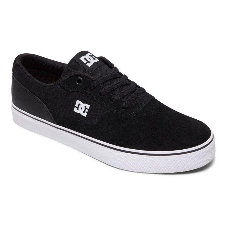 DC Switch Skateschuhe Herren Schwarz Weiß | WOBA-43985