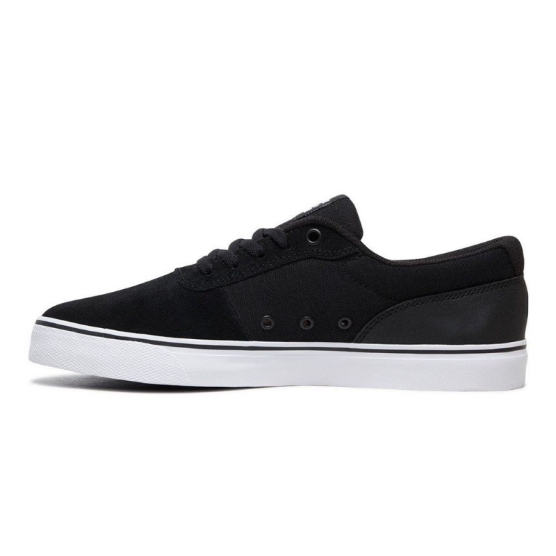 DC Switch Skateschuhe Herren Schwarz Weiß | WOBA-43985