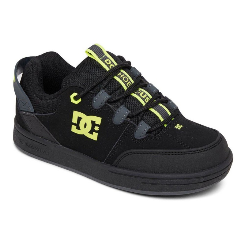 DC Syntax Skateschuhe Kinder Schwarz Gelb | GLIR-62531