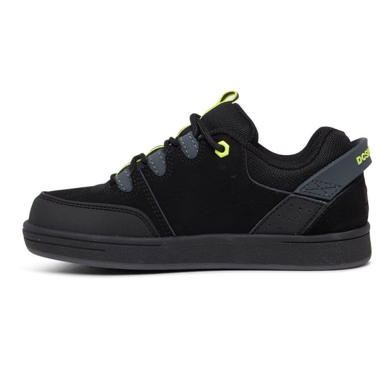 DC Syntax Skateschuhe Kinder Schwarz Gelb | GLIR-62531