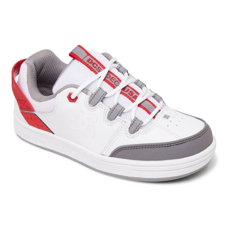 DC Syntax Skateschuhe Kinder Weiß Rot | XGJW-31458