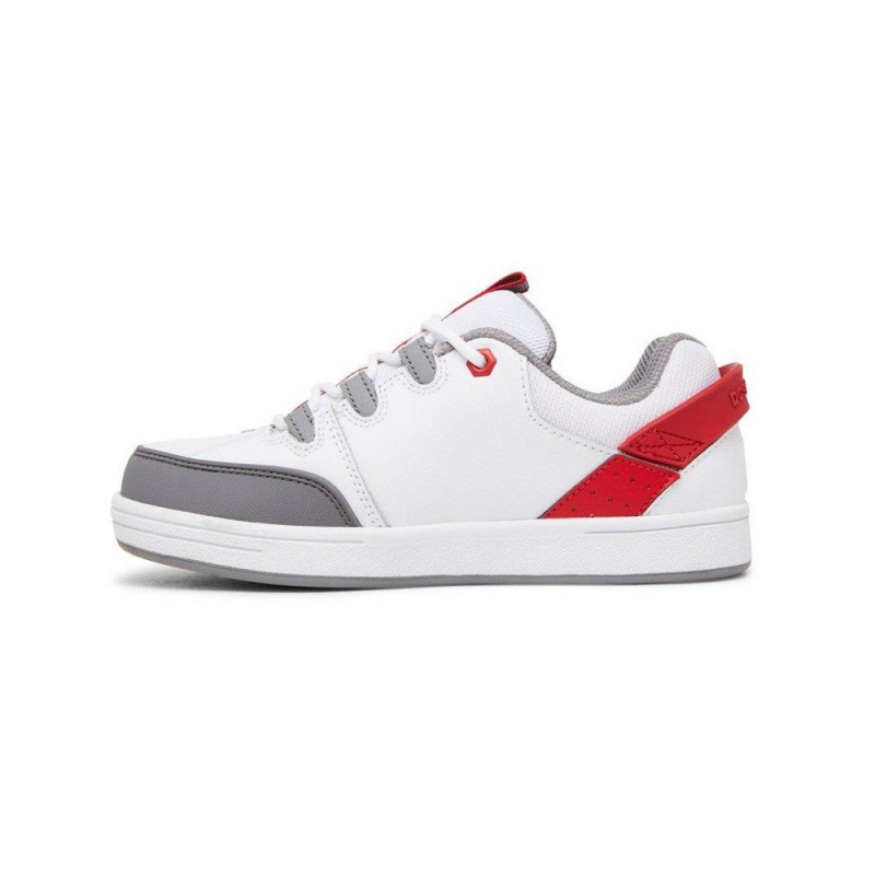 DC Syntax Skateschuhe Kinder Weiß Rot | XGJW-31458