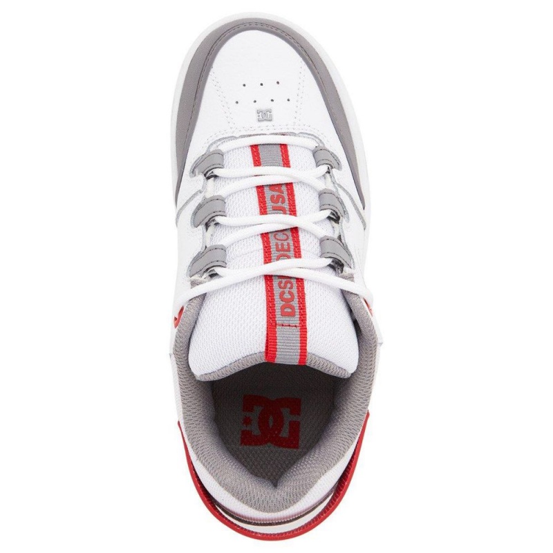 DC Syntax Skateschuhe Kinder Weiß Rot | XGJW-31458