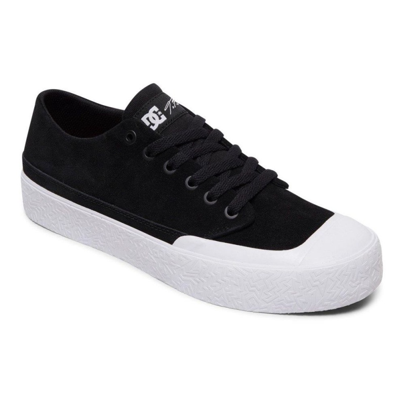 DC T-Funk Skateschuhe Herren Schwarz Weiß | QMYS-39725