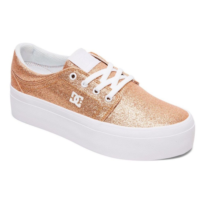 DC Trase Skateschuhe Damen Gold | DYQE-20987