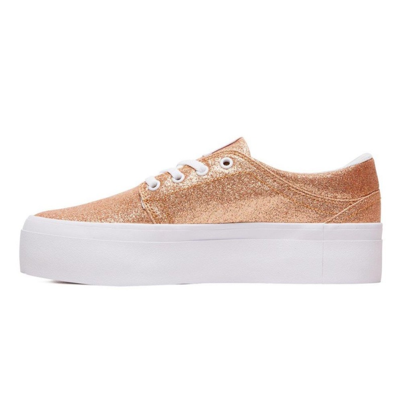 DC Trase Skateschuhe Damen Gold | DYQE-20987